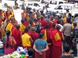 Nepal Police stopping Nepalese monks.MOV