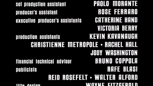 The Godfather Part III: (1990) - End Credits - video Dailymotion