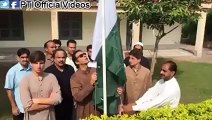 Imran Khan Hoisting Flag at Bani Gala with his Sons Salman & Qasim