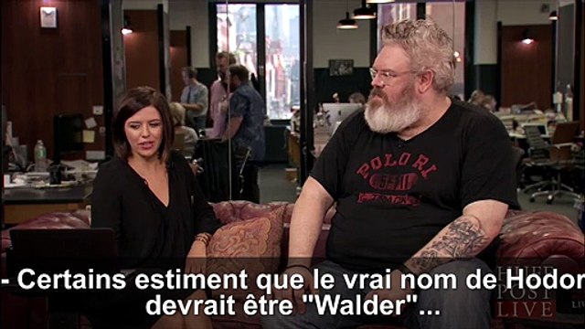 Game of Thrones : Que signifie Hodor ? Une réponse de son acteur, Kristian Nairn