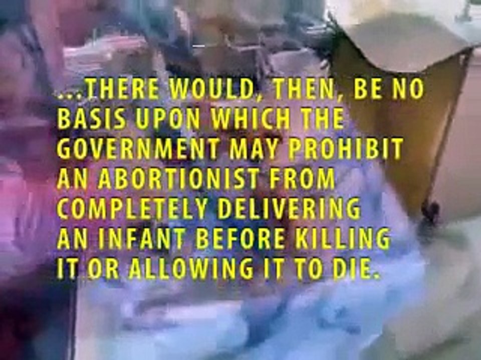 In-Utero & Ex-Utero Abortions Murder The Same Baby / Partial-Birth Abortion Video