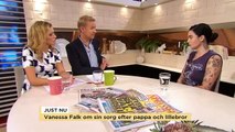 Vanessa Falk om sorgen efter pappa och lillebror - Nyhetsmorgon (TV4)