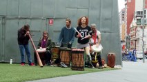 Dundun dance flash mob - Melbourne Djembe