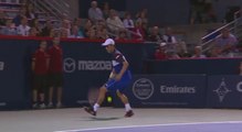 Tennis: le lob génial entre les jambes de Kei Nishikori