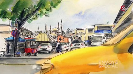 Comment un poissonnier d'Istanbul se fait croquer pour un carnet de voyage