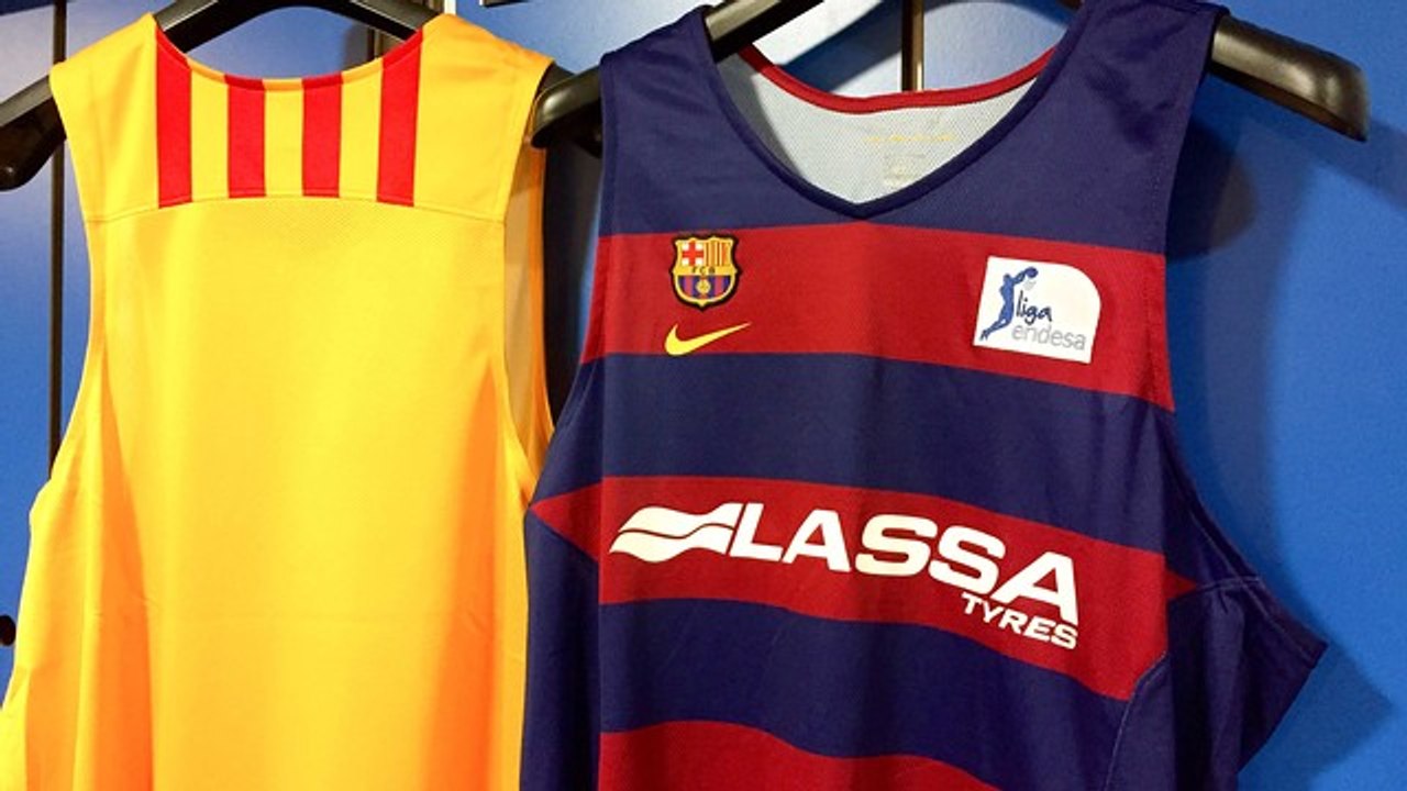 Equipació primer equip Barça Lassa de bàsquet 2015/2016