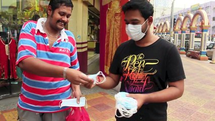 THR Raaga Distributes Haze Masks @ Brickfields