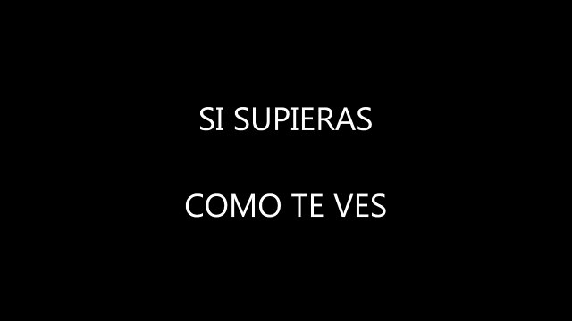 Panda - Si Supieras Letra