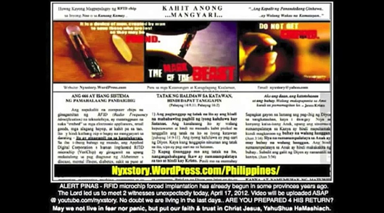 RFID CHIP IMPLANT FORCED IN PHILIPPINES FOR 10 YEARS!! (TRUTHLIVES)