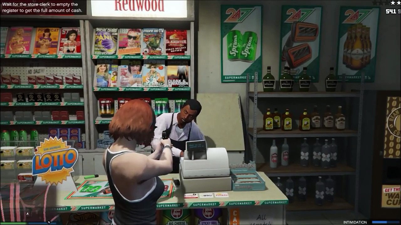 GTAV Online robbing stores with commentary