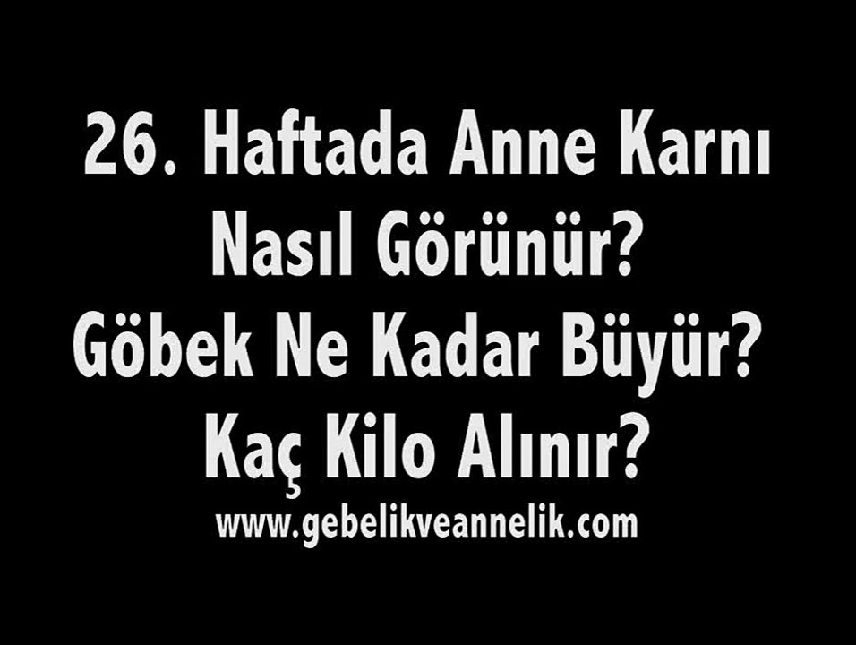 Hamileliğin 26. Haftası Anne Adayı