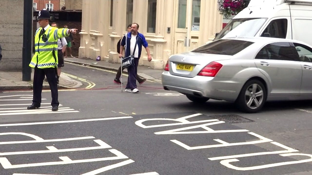 Lord Janner arrives at Westminster Magistrates' Court