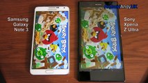 Samsung Galaxy Note 3 vs Sony Xperia Z Ultra GPS, Benchmark, Browser, Speaker