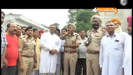 Vijay Sampla Visiting Dinanagar,s terror attack site