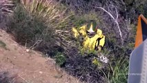 Motorcycle Crash   Rider Thrown Over Guardrail on Mulholland Hwy