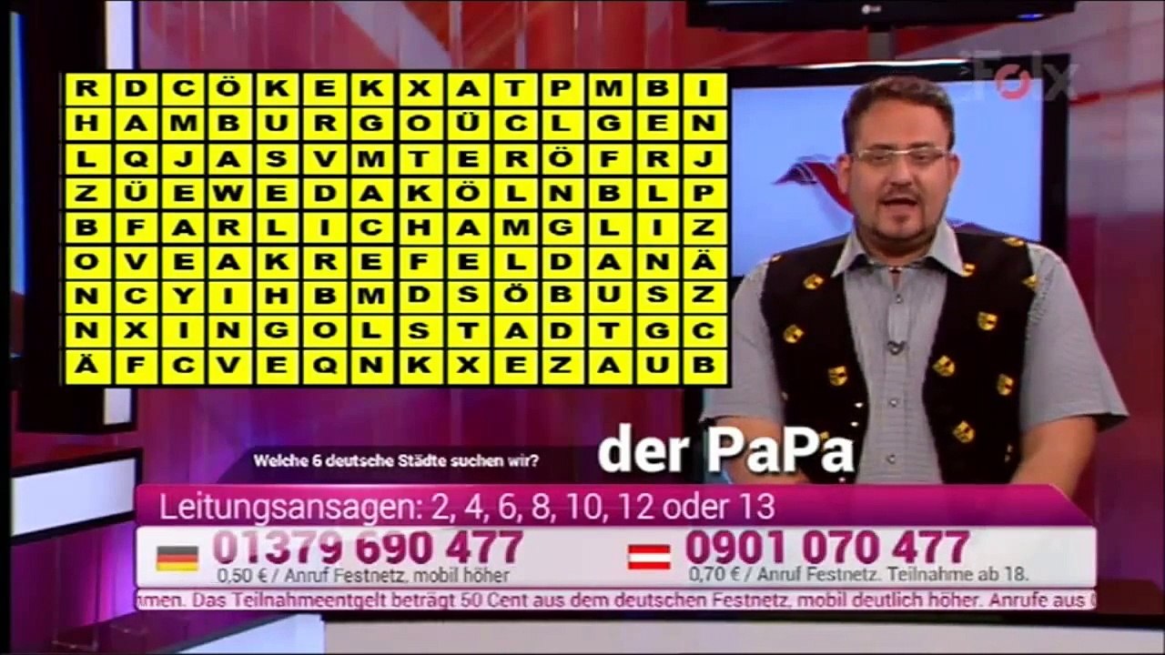 Folx Quiz: Spielabbruch wegen technischem Fehler (08.06.2015)