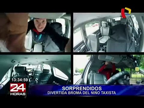 Irlanda: taxista de 3 años sorprende a transeúntes en una divertida broma