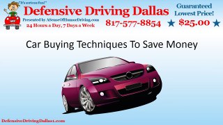 Car Buying Techniques To Save Money