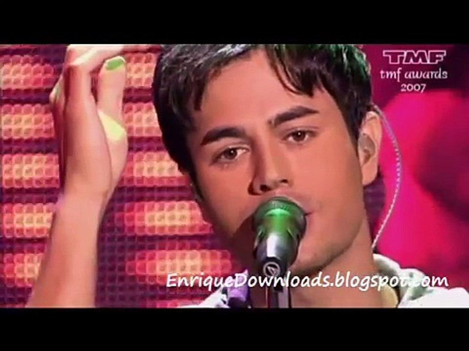 Enrique Iglesias-Tired of being sorry Live 2007 TMF Awards - video  Dailymotion