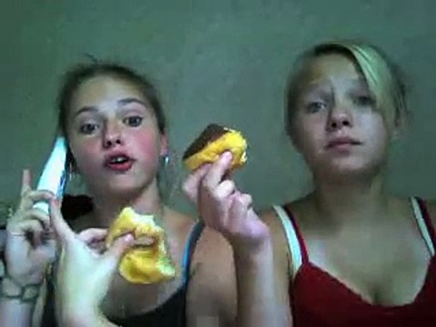 fat white girls eating donuts