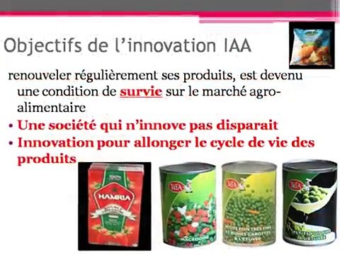Développement de nouveaux produits agroalimentaire, innovation et R&D en IAA