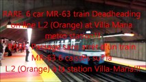 [Montreal] RARE: MR 63 Deadheading threw Villa Maria! /RARE: Passage d'un train MR-63 à Villa Maria!