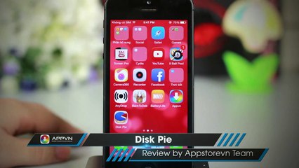 [Cydia Tweak] Disk Pie - xem chi tiết dung lượng của bộ nhớ máy