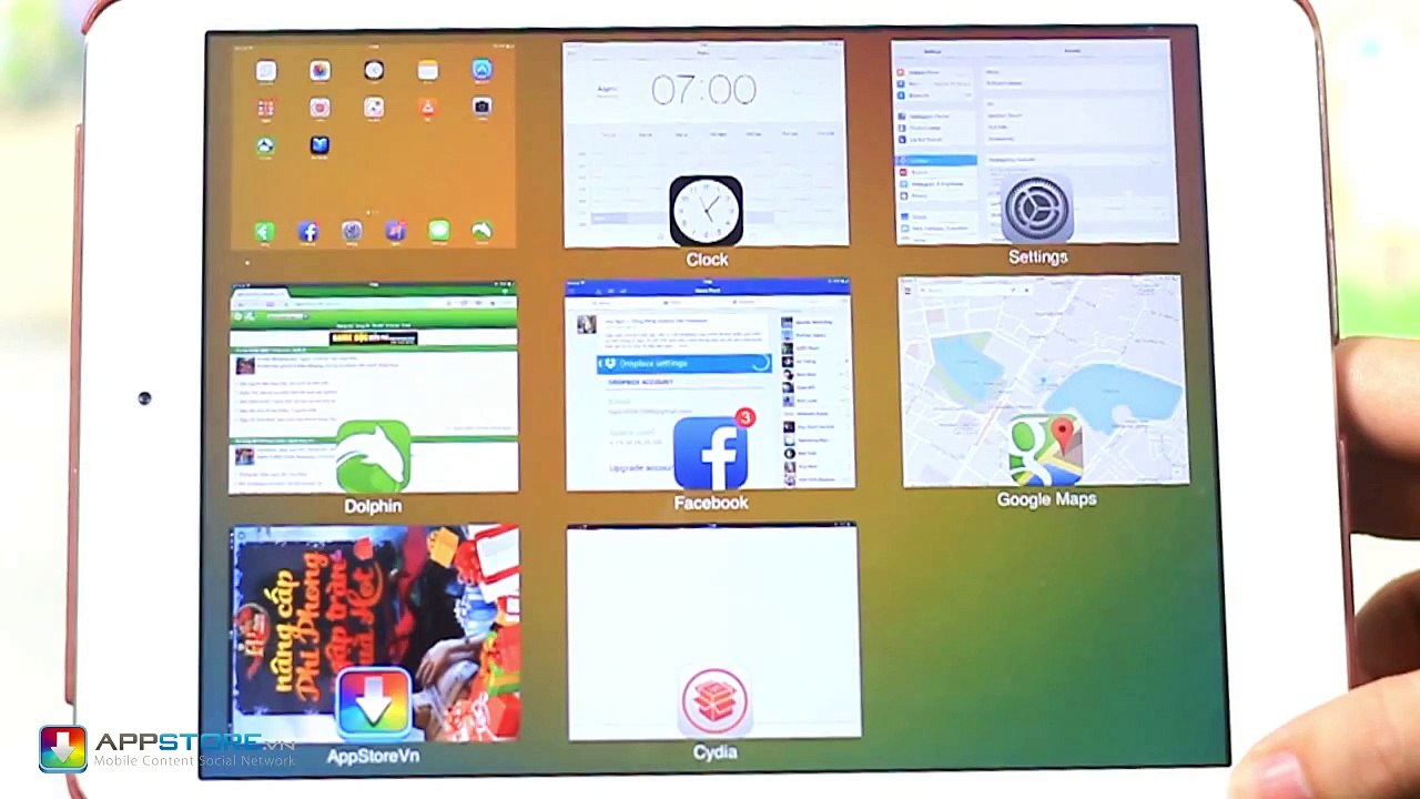 [Cydia Tweak] GridSwitcher - hiển thị dạng lưới trong màn hình đa nhiệm - AppStoreVn