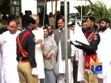CM KP Pervaiz Khatak Hoists Flag