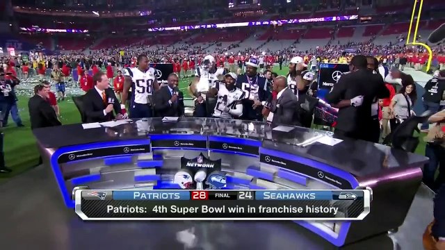 Patriots crash NFL Network set with the Lombardi Trophy