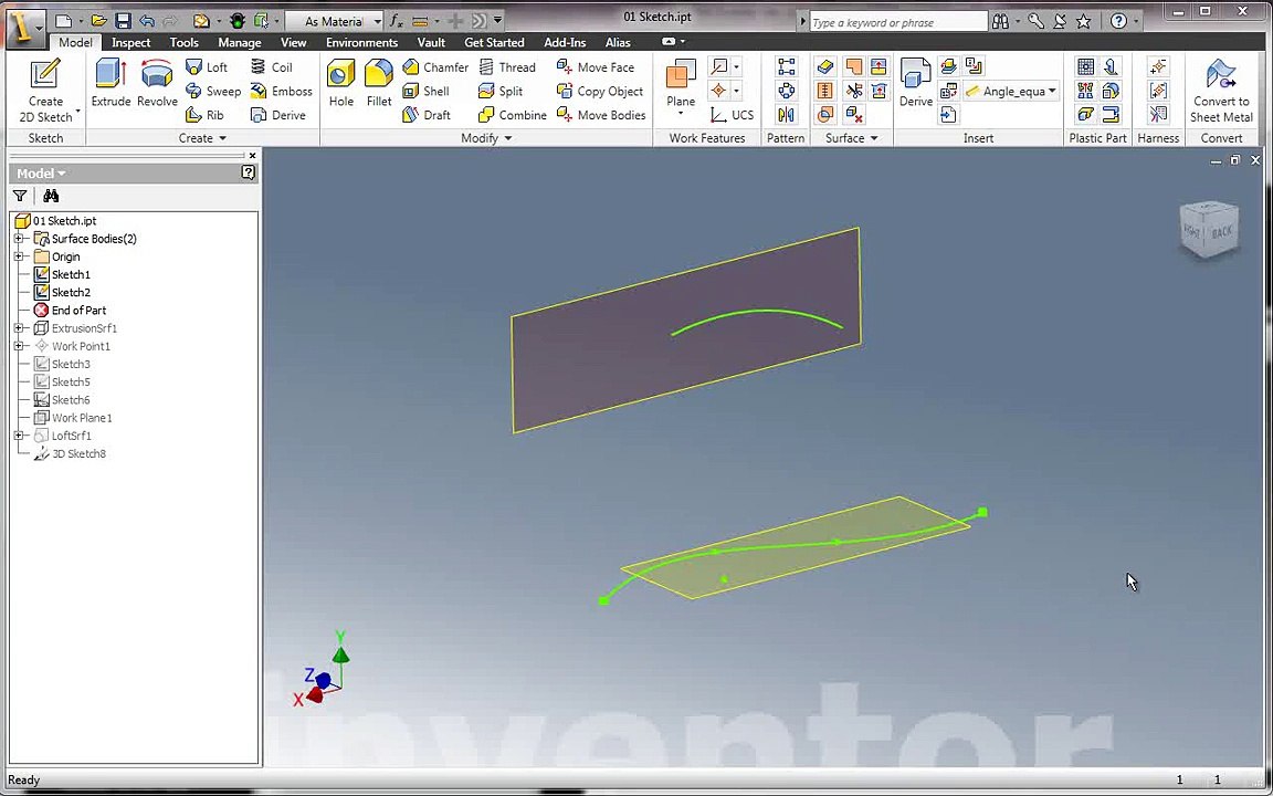 Inventor 3D Sketch