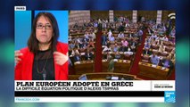Plan européen adopté en Grèce : la difficile équation politique d'Alexis Tsipras