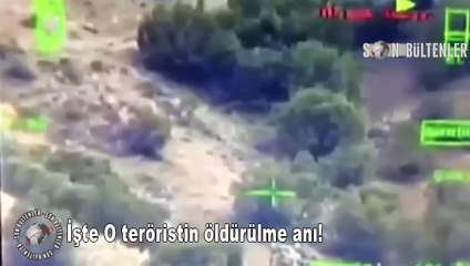 -PKK'lıların Vurulma Anı -Teröristler böyle ateş altına alındı!
