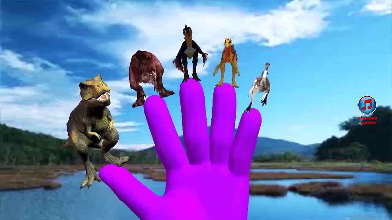 Finger Family Rhymes for Babies Dinosaurs Cartoon For Kids | Finger Family Nursery Rhymes