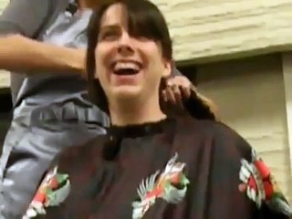 Beautiful Young Woman's Headshave 5