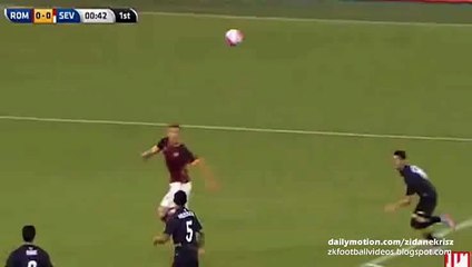 Edin Dzeko Big Chance _ AS Roma v. Sevilla - Friendly 14.08.2015 HD