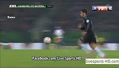 Goal Ribery Hamburger SV 0-3 Bayern Munich