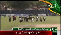 General Raheel hits four on afridi's ball