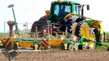 Sowing corn under foil | John Deere 7530 with Samco 7100 seeder
