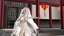 [MMD]ドーナツホール Haku フィギア風Wedding Dress ver