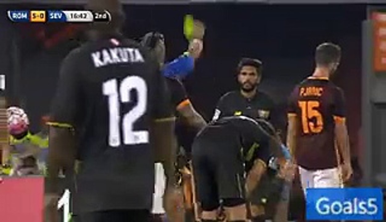 Totti Goal AS Roma 6 - 0 Sevilla Friendly Match 14-8-2015