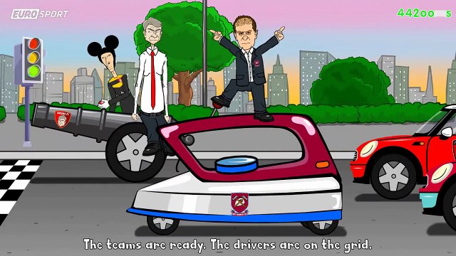 Premier League Wacky Races (Cech saves Walker Own Goal Courtois Red Card Eva vs Mourinho)