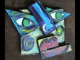 FunKy Faces Recycled Wood Sculptures by Holly Hinkle