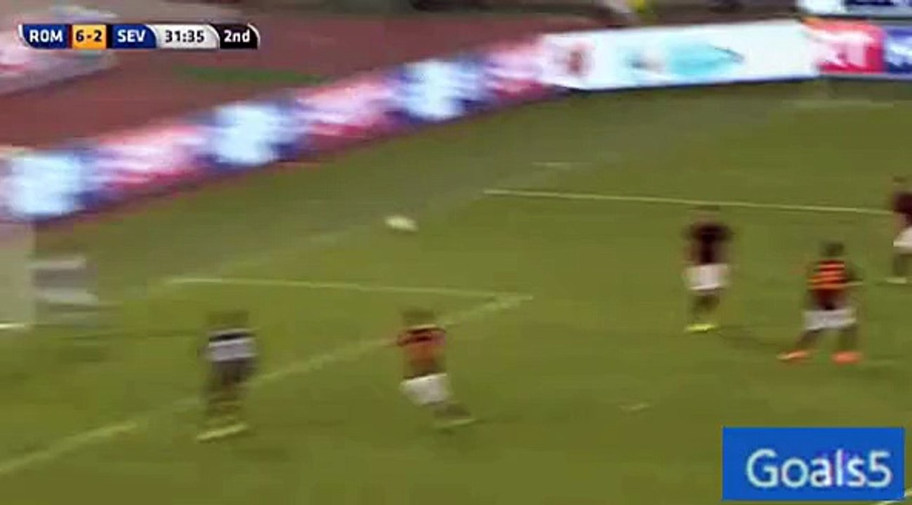Reyes Goal AS Roma 6 - 2 Sevilla Friendly Match 14-8-2015