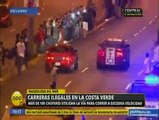 Costa Verde : Más de 100 conductores realizaron piques ilegales en zona que corresponde a Magdalena [Video]