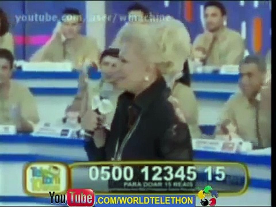 Teleton Brasil 2007 - Silvio Santos e Hebe dançando com Daniela Mercury