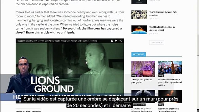 Un fantome capturé par une caméra au château hanté de Tutbury ?