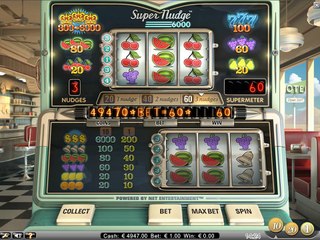 Super nudge 6000 caça níquel. Jogo de slot com giros grátis e bonos de cassino