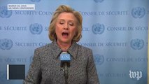 Clinton on classified materials in e-mails