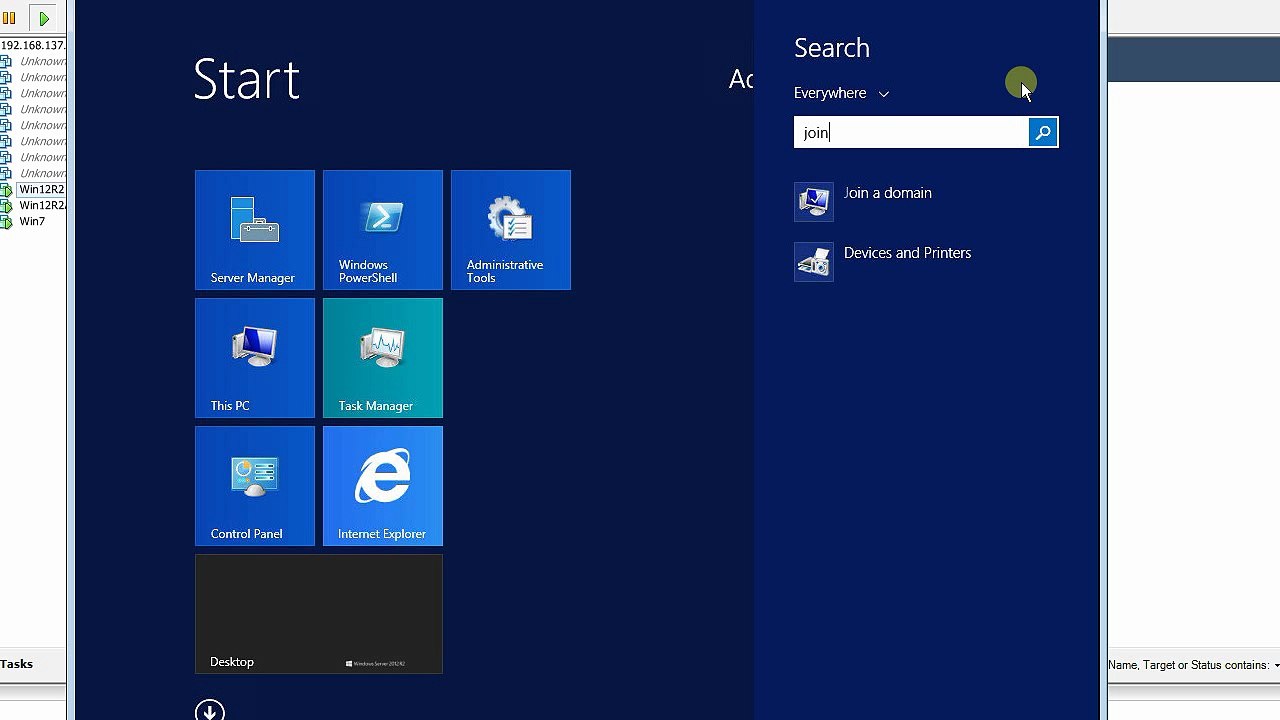 How to Join a Domain on Windows 2012 or 8 R2